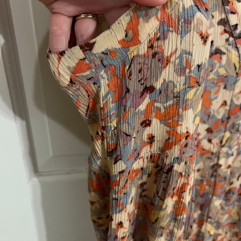 Anthropologie Vanessa Virginia Top floral top size small - Picture 6 of 7